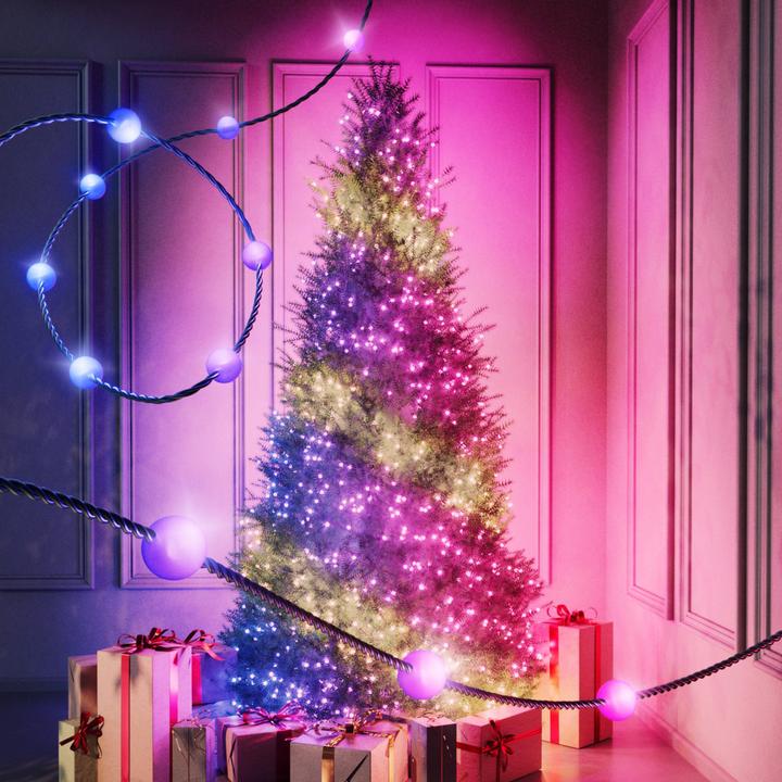 Produktbild Twinkly Candies - 100 Pearl-shaped RGB LEDs Green Wire USB-C (6 m)