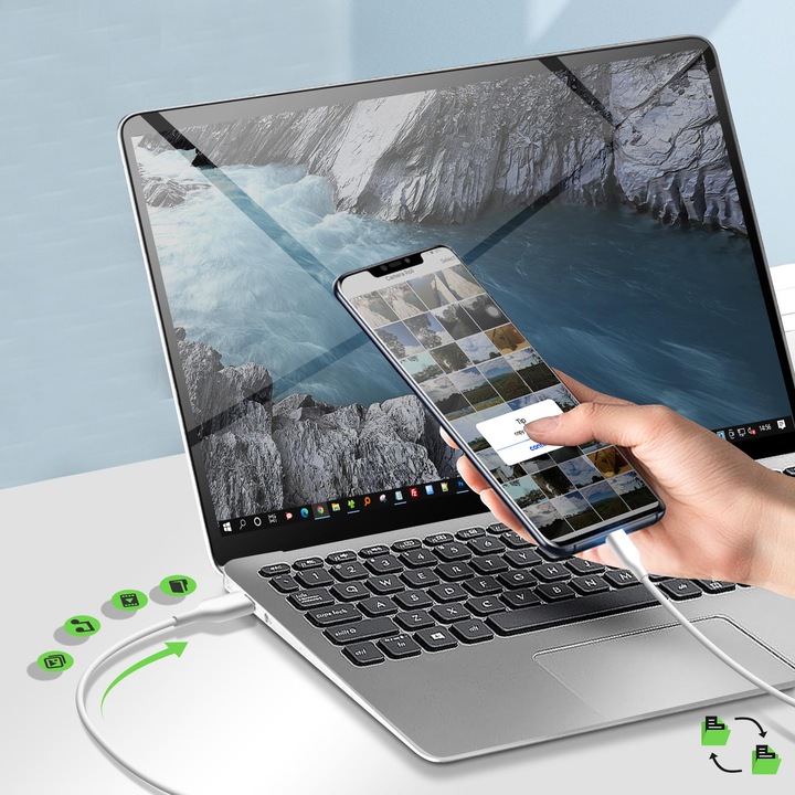 Actual product image Belkin USB A - USB C (1 m, USB 2.0)