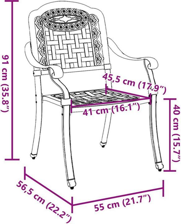 Produktbild vidaXL Gartenstuhl