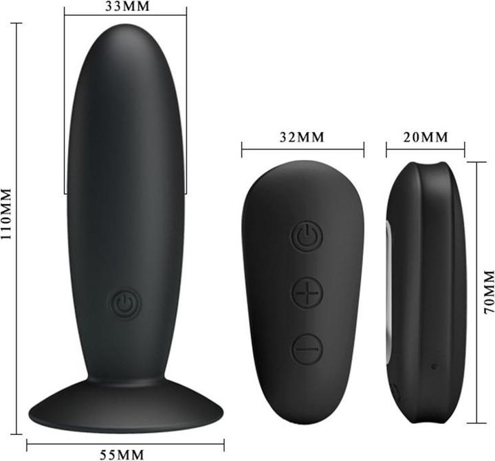 Actual product image Mr. Play Vibrating anal plug