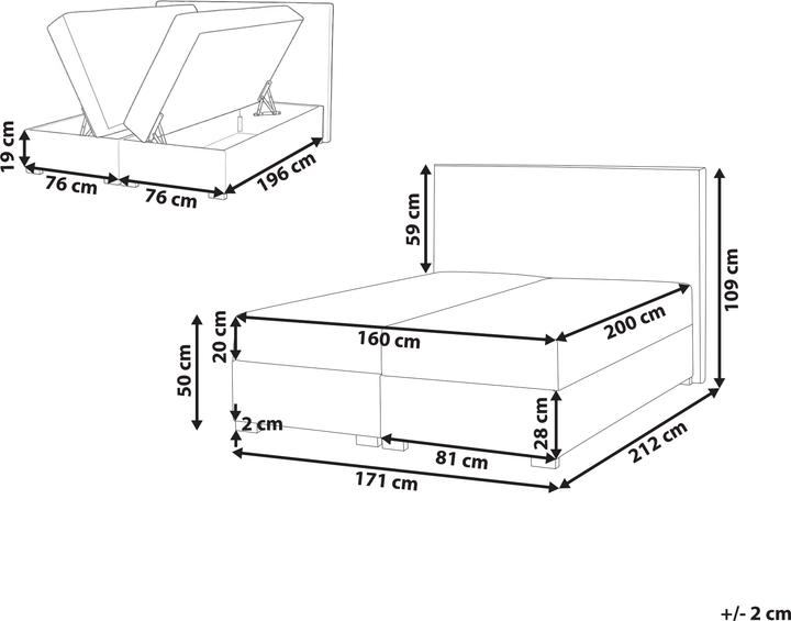 Image du produit Beliani Major (160 x 200 cm)