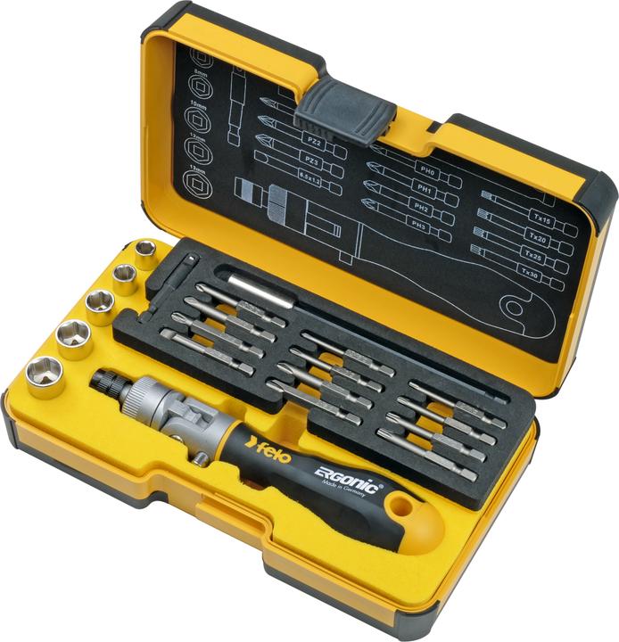 Felo Tool set in XL strongbox, 20 pieces (20 pieces)