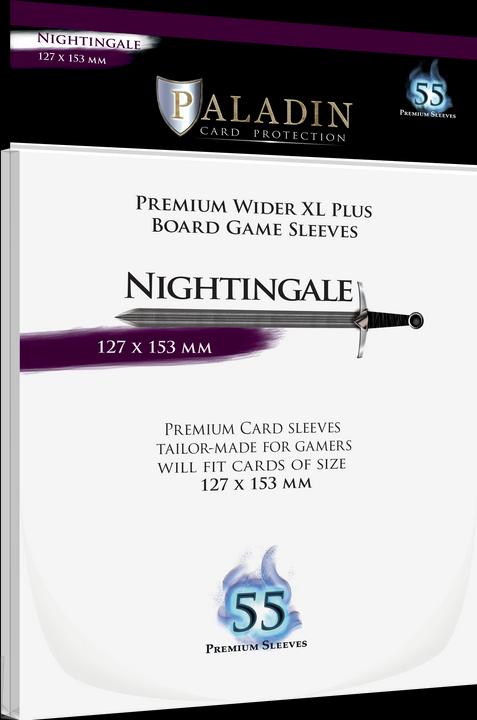 Produktbild Paladin Premium Clear Sleeves - Wider XL Plus Card (55) - (127x153 mm, Nightingale)
