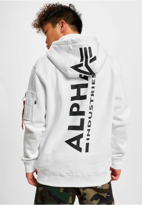 Image du produit Alpha Industries Sweat à capuche zippé imprimé dans le dos (M)