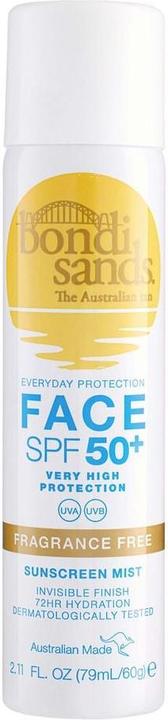Actual product image Bondi Sands SPF 50+ Fragrance Free Face Mist 79 ml (Sun cream face, SPF 50, 79 ml)