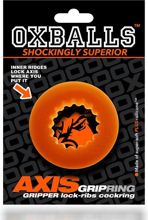 Produktbild Oxballs Axis Rib Griphold Cockring Orange Ice