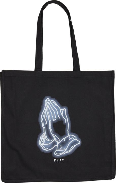 Immagine prodotto Mister Tee Pray Glow Oversize Canvas Tote Bag black one size