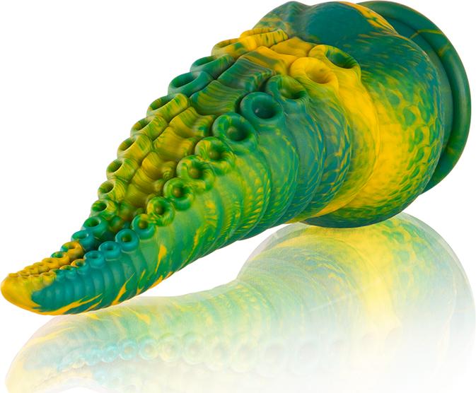 Actual product image Epic Cetus Green Tentacle Dildo, Large Size