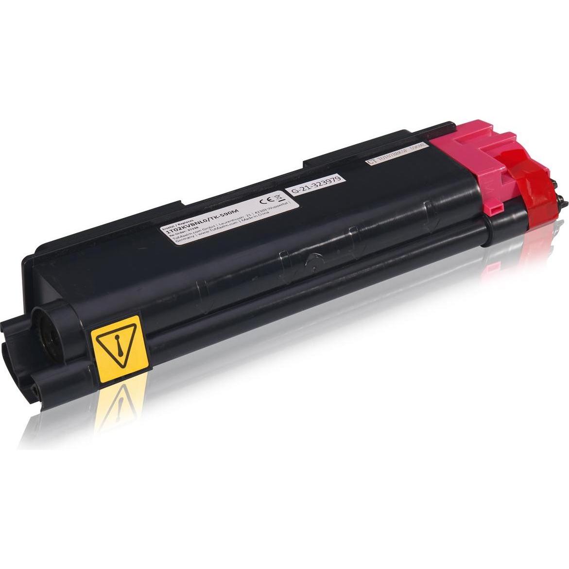 Inkadoo, Toner, Toner kompatibel zu Kyocera/Mita 1T02KVBNL0 / TK-590M Toner, magenta Magenta (M)