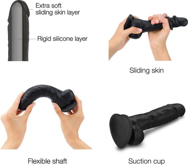Actual product image Strap-on-me Realistic Sliding Dildo (XL)