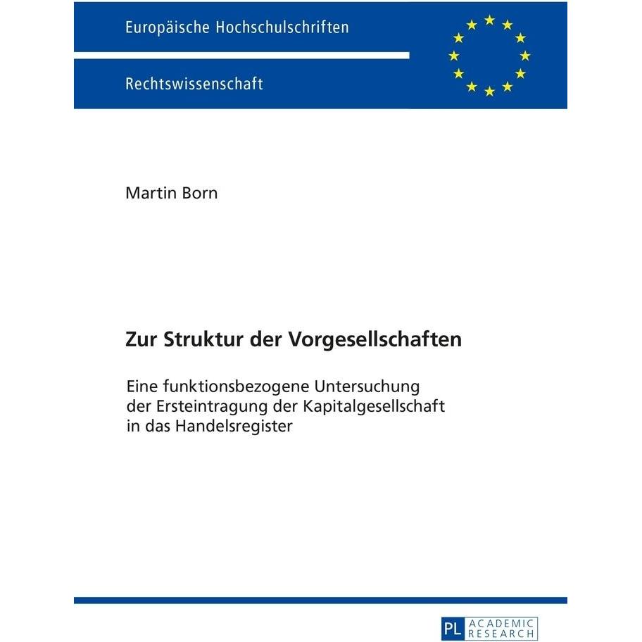 Zur Struktur der Vorgesellschaften, Fachbücher von Martin Born
