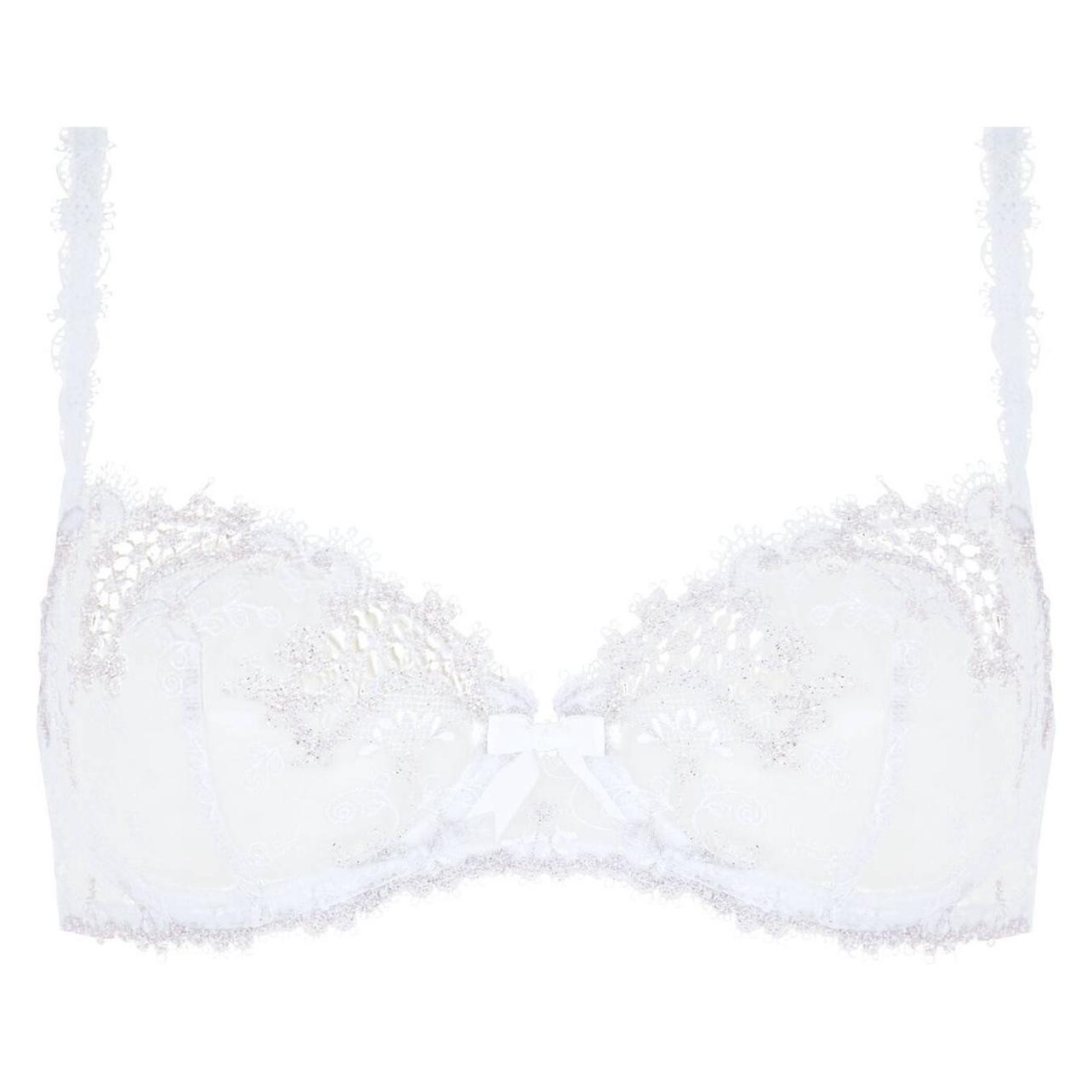 Simone Pérèle, Bh's, Soutien-kloof Met Schelpen "Wish" Blanc, Wit, (75 C)