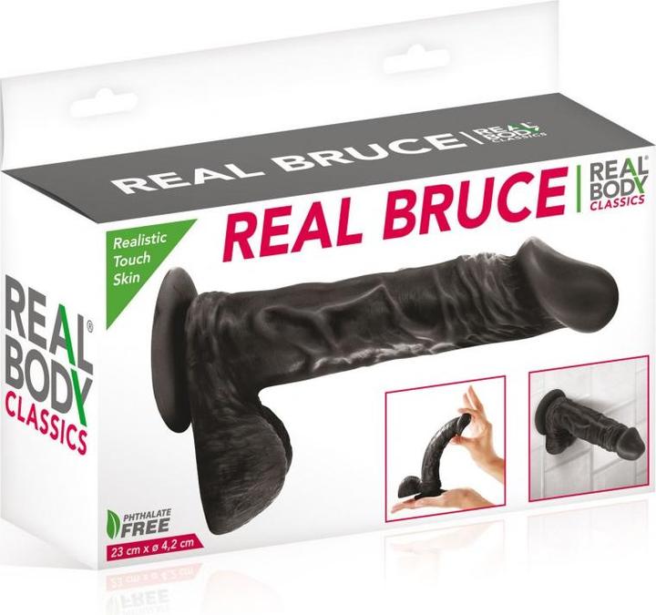 Image du produit Real Body Gode réaliste 23 cm - Real Bruce Noir