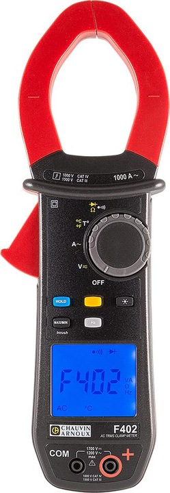 Chauvin Arnoux F402 Current clamp digital Splash-proof (IP54) CAT III 1500 V, CAT IV 1000V An (CAT III, CAT IV 1000V)
