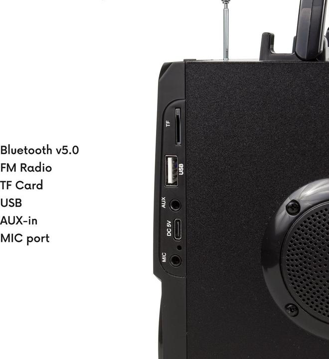 Actual product image Audiocore The AC730 speaker is black (3 h, Battery operated)
