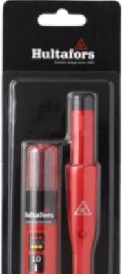 Produktbild Hultafors dybhulsmarkør - Markør og refill med 10 fugtbestandige stifter i tre farver (Blau, Rot, Schwarz, 10x)