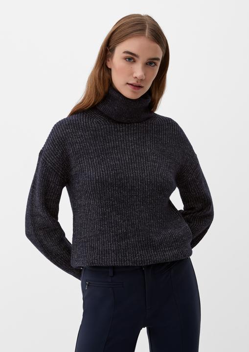 Produktbild s.Oliver Strickpullover Strickpullover mit Rollkragen (40)