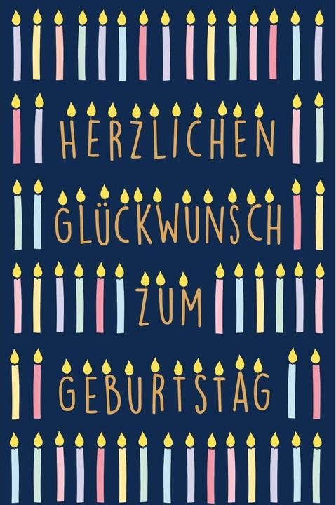 Produktbild ABC Glückwunschkarte Geburtstag 12.5 x 17.6 cm (1 Stk.)
