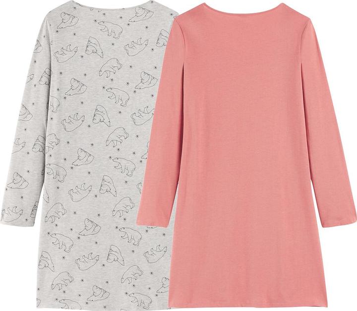 Produktbild So'home 2er-Pack Nachthemden mit langen Ärmeln (38)