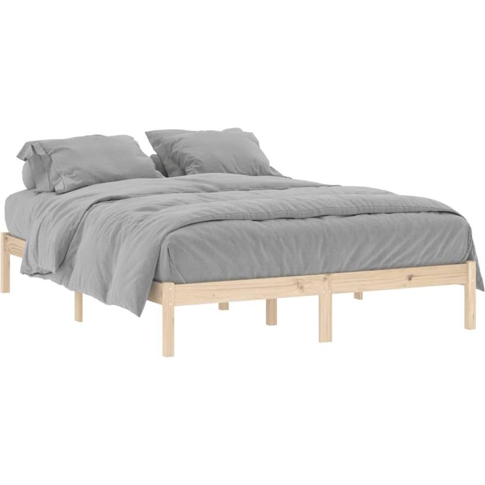 VidaXL, Bett, Bett ohne Matratze Kiefer (152 x 203 cm)