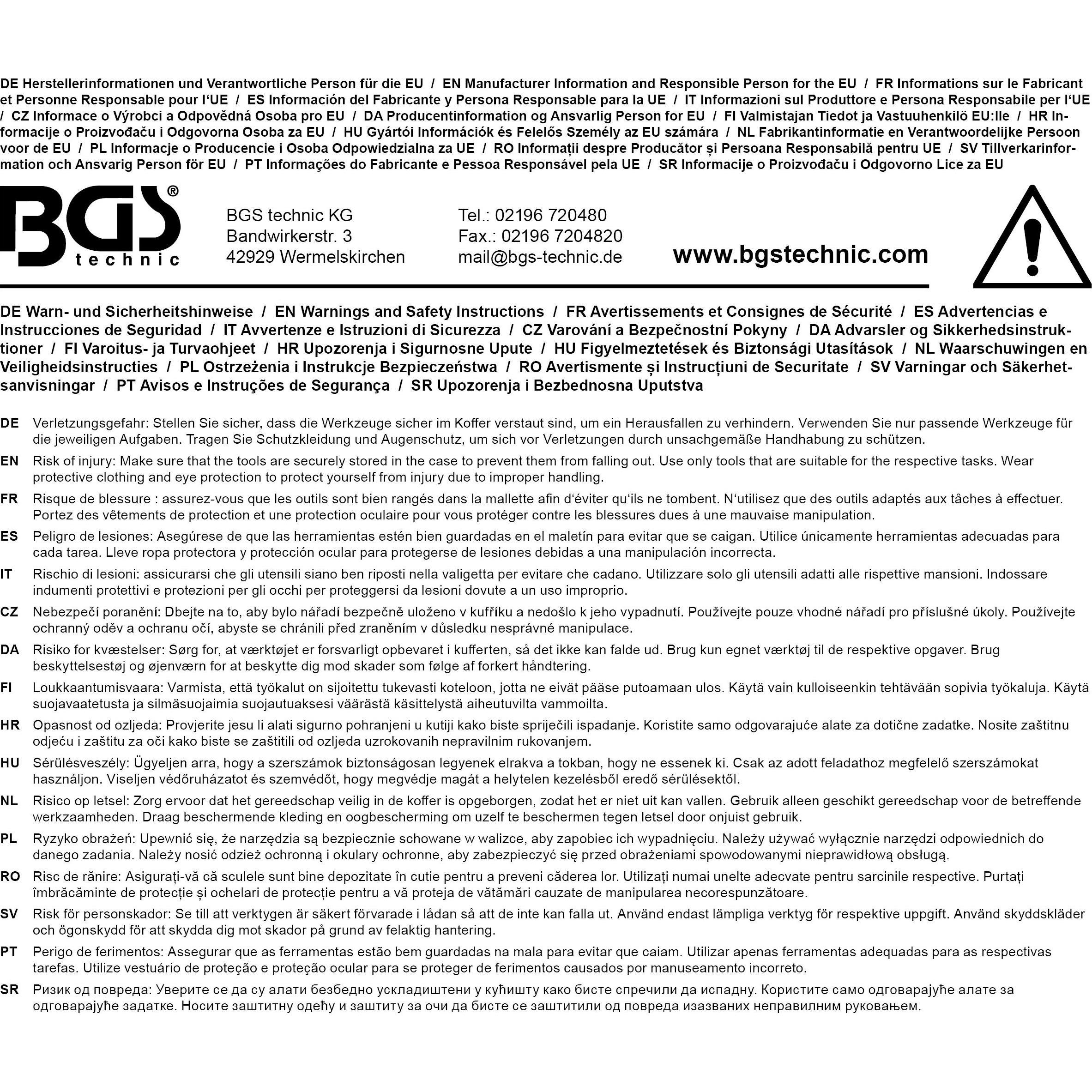 Thumbnail - BGS, Zubehör Werkzeugaufbewahrung, Schaumeinlage leer für Art. 57310