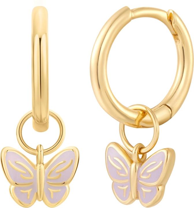 Actual product image Glanzstücke München Ladies earrings butterfly - 35882 (Sterling Silver)