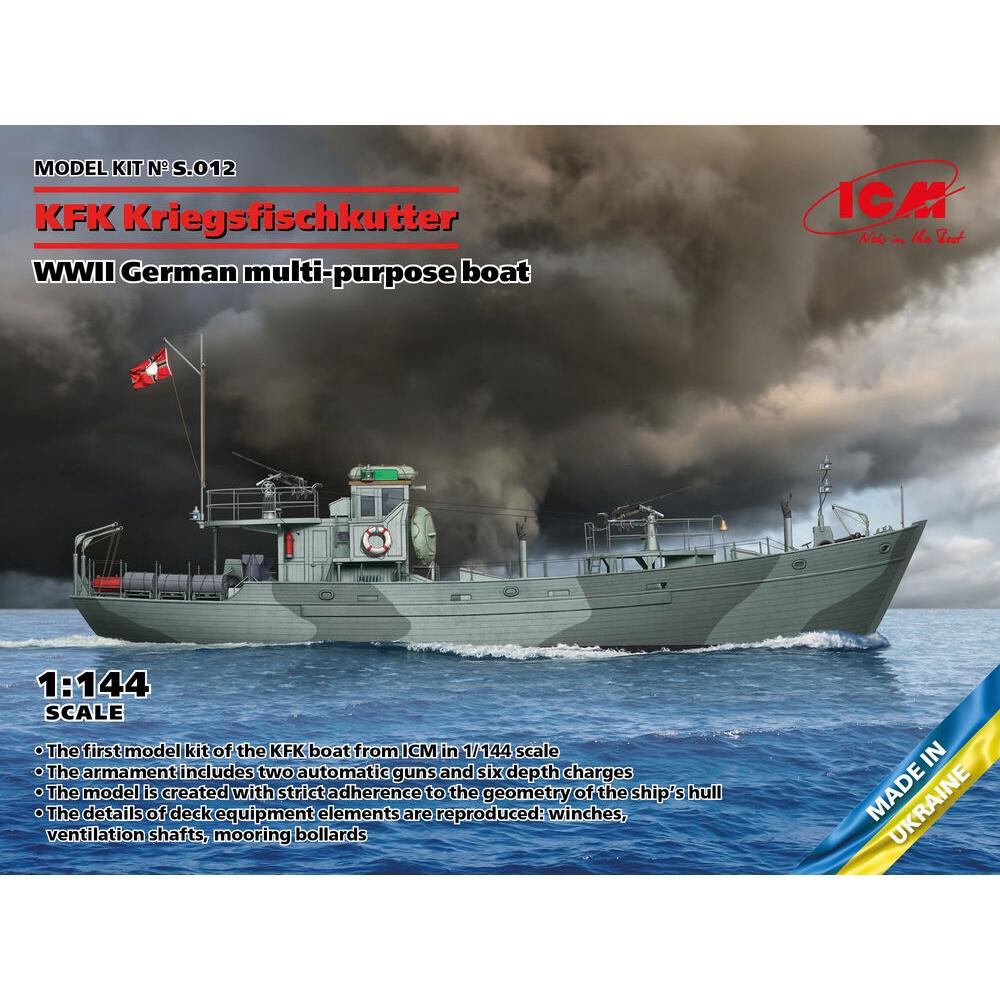 ICM KFK Kriegsfischkutter, WWII German multi-purpose boat (100% new molds)