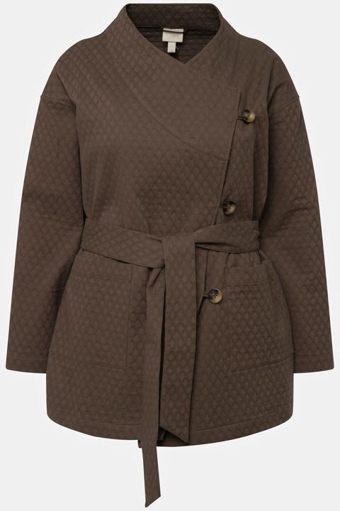 Actual product image Ulla Popken Eco Cotton Textured Wrap Jacket (M)
