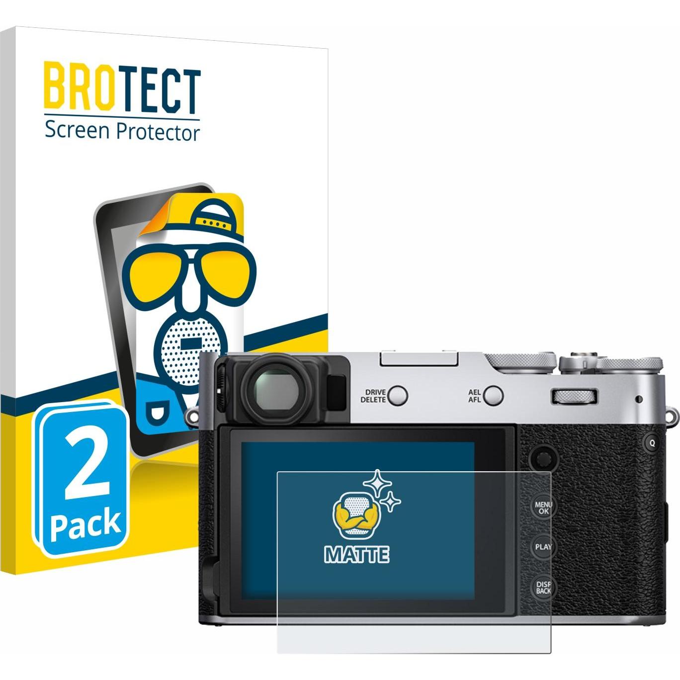 BROTECT Entspiegelungs-Schutzfolie Displayschutz Matt (Displayschutz, X100V), Kameraschutz