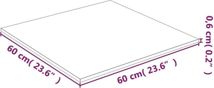 Immagine prodotto vidaXL Tischplatte (60 x 60 cm)