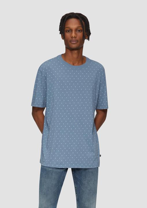 Produktbild S.Oliver T-Shirt Gewaschenes T-Shirt mit All-over-Print (L)