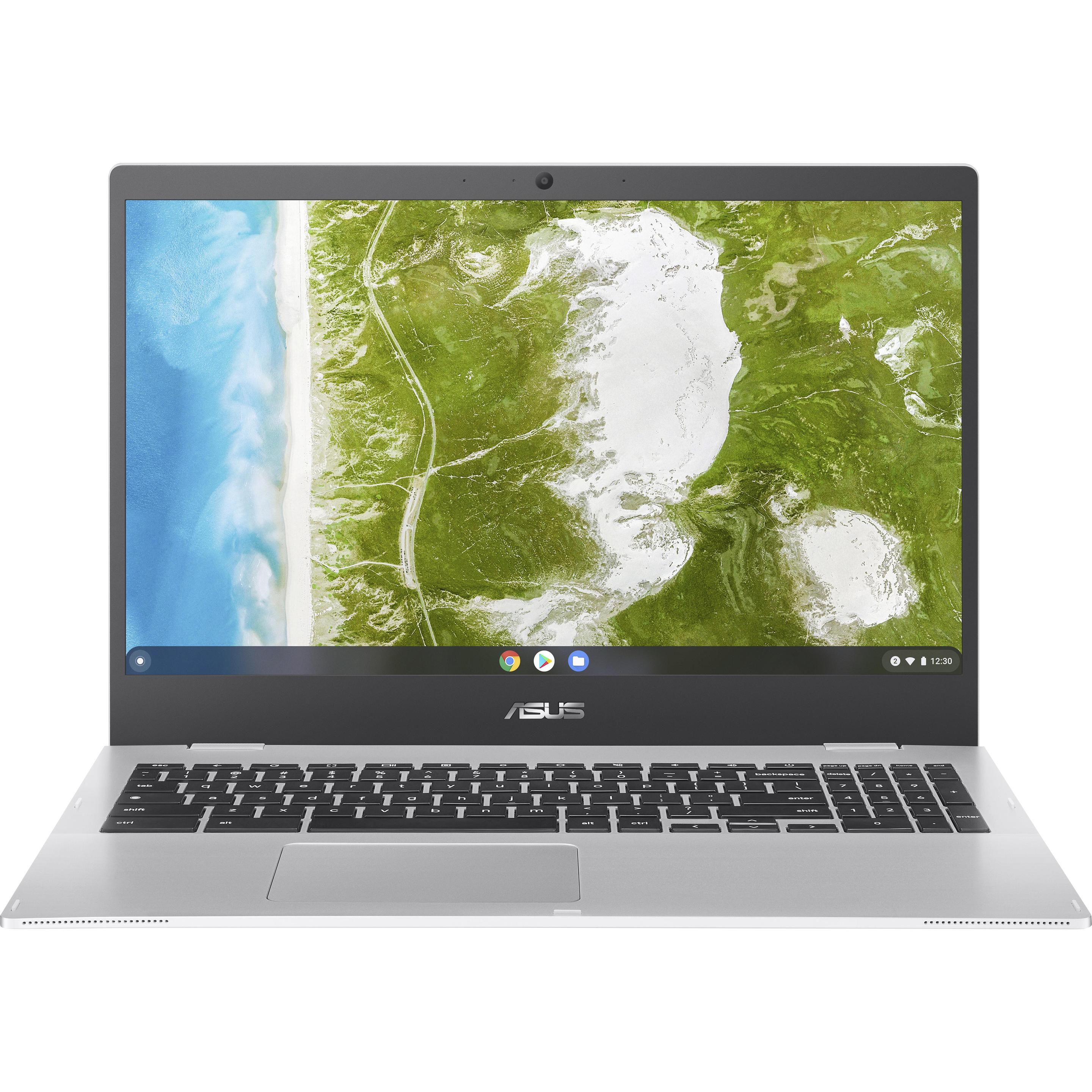 ASUS Chromebook CX15 15,6" 128GB, silver (15.60", 128 GB, 4 GB, DE, Intel Celeron N4500), Notebook, 
