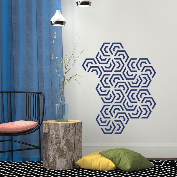 Produktbild Walplus Polygon Geometry Pattern (90 x 30 cm)