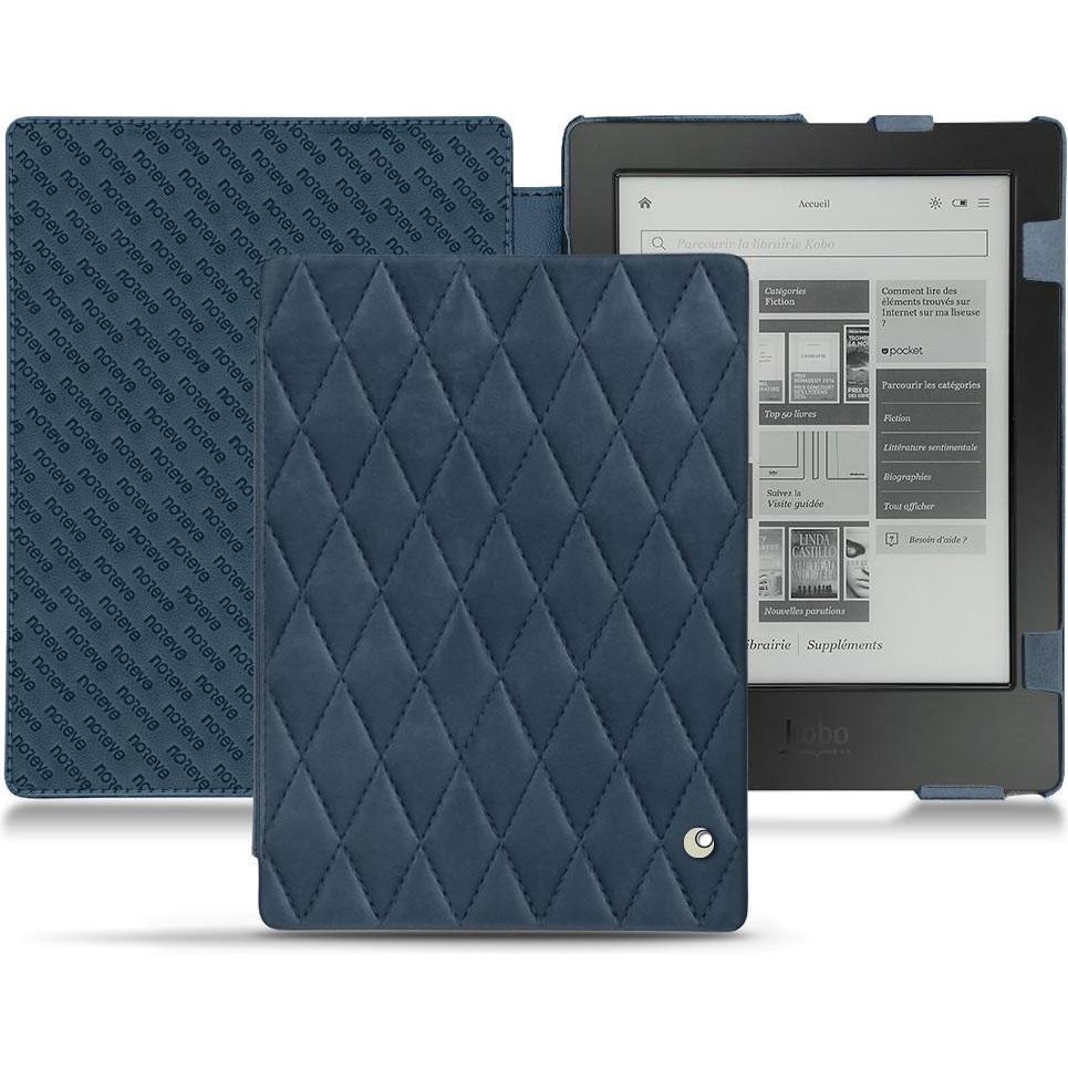 Noreve Lederschutzhülle horizontal (Aura H2O), Tablet Hülle, Blau