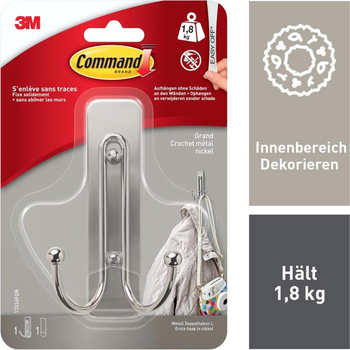 Actual product image Command Double hook