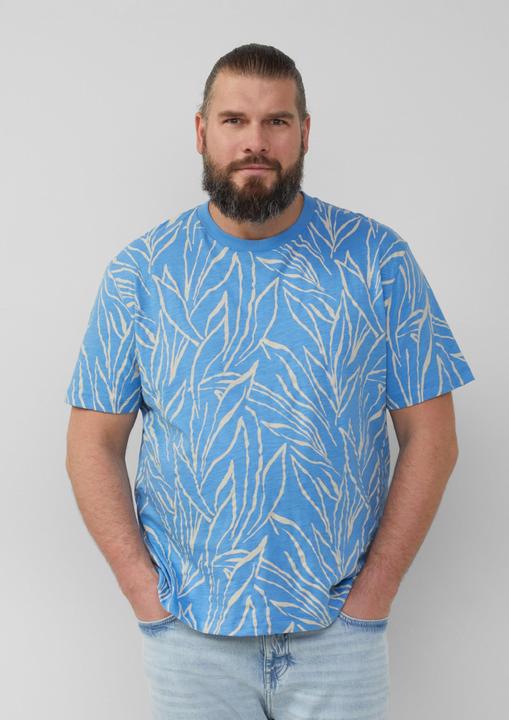 Produktbild S.Oliver T-Shirt Baumwoll-T-Shirt mit All-over-Print (XXL)