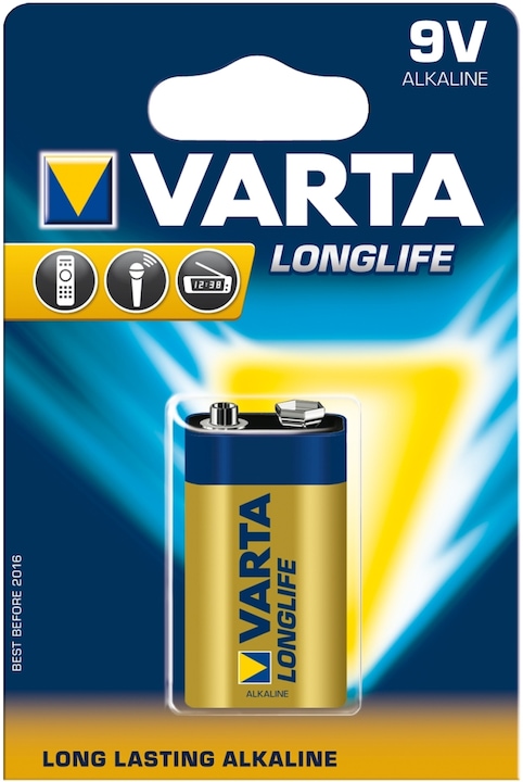 Varta Longlife (1 pcs., 9V Block, 565 mAh)