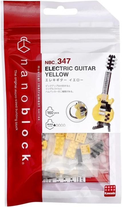 Nanoblock Mini Electric Guitar Yellow