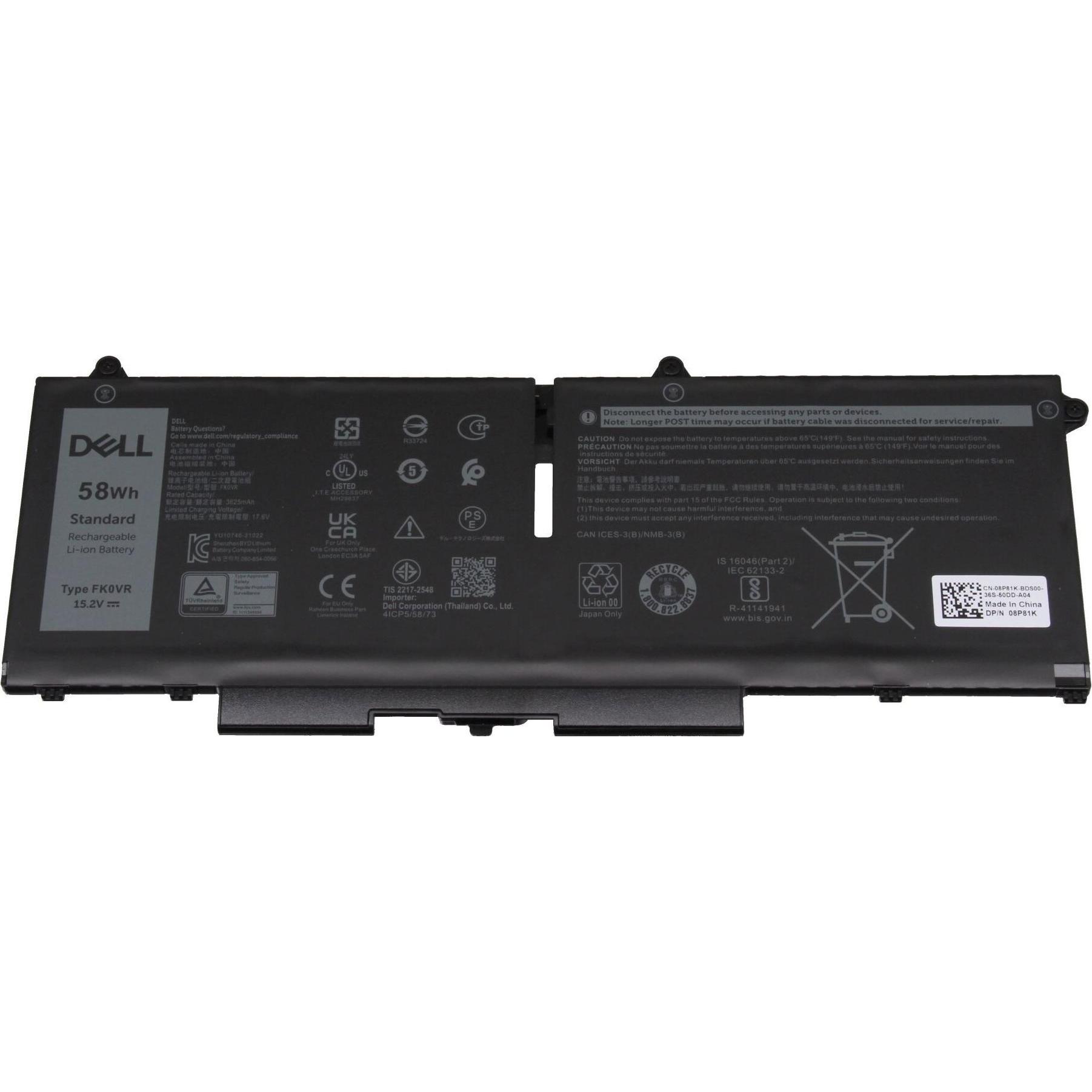 Dell PX0GF (4 Zellen, 3625 mAh), Notebook Akku