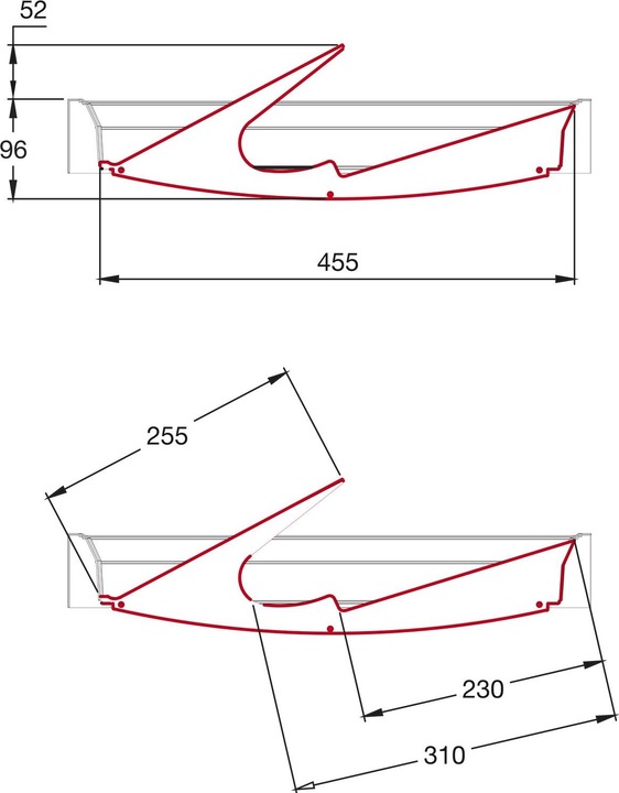 Image du produit Servetto Module de rangement pour chaussures Papillon fumé-anthracite