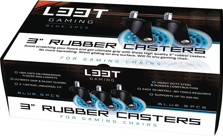 Image du produit L33T Roulettes pour chaises de jeu