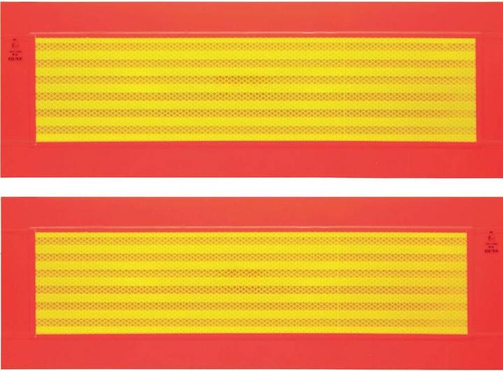 Actual product image IWH ECE 70 097607 Warning strips orange (fluorescent), yellow (reflective) 1 S