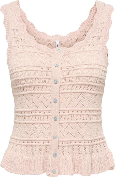 Produktbild Only Onlsunny Sl U-Neck Button Frill Ex Knt (S)