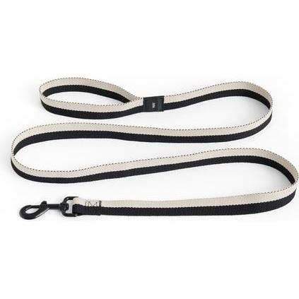 HAY - Dogs Leash Flat M/L (Black & White) (L, M, Cane, Generale), Collare + Guinzaglio