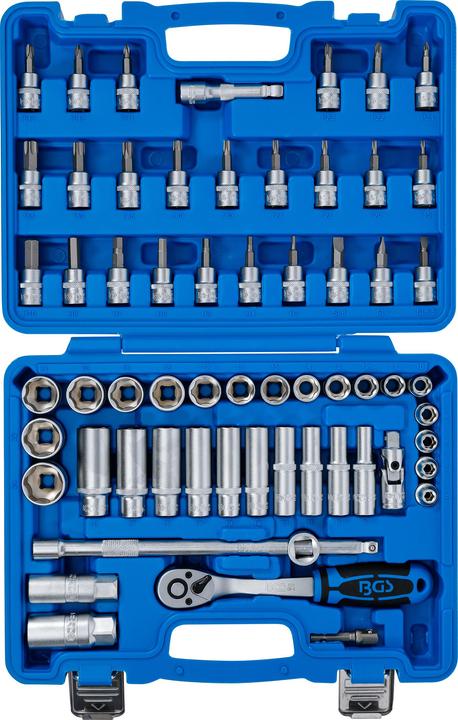 Actual product image BGS Socket Set 10 mm (3/8") Drive 61 pcs.