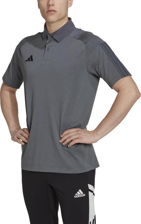 Actual product image adidas Tiro 23 Competition Polo Mens T-Shirt Grey HU1344 (XL) (XL)