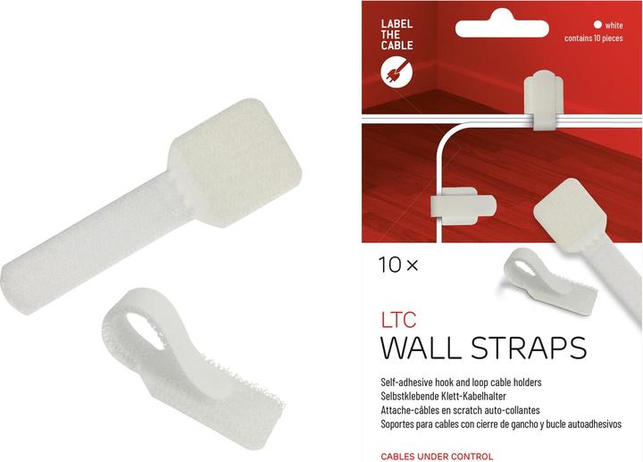 Actual product image Label-the-cable LTC Wall Velcro Cable Ties, pack of 10 (Velcro cable ties, 90 mm, 10 pcs.)