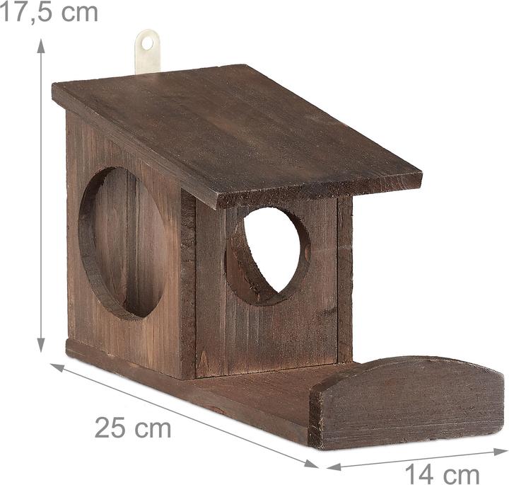 Produktbild Relaxdays Eichhörnchen Futterhaus