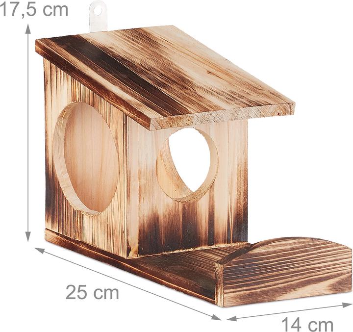 Produktbild Relaxdays Eichhörnchen Futterhaus