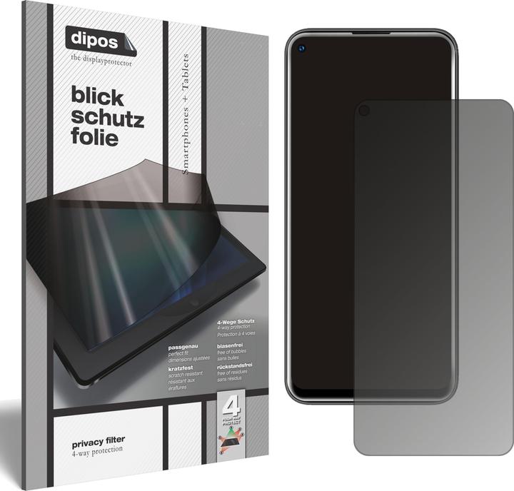 Dipos Blickschutzfolie 4-Way Privacy (1 Stück, Oukitel C21 Pro)